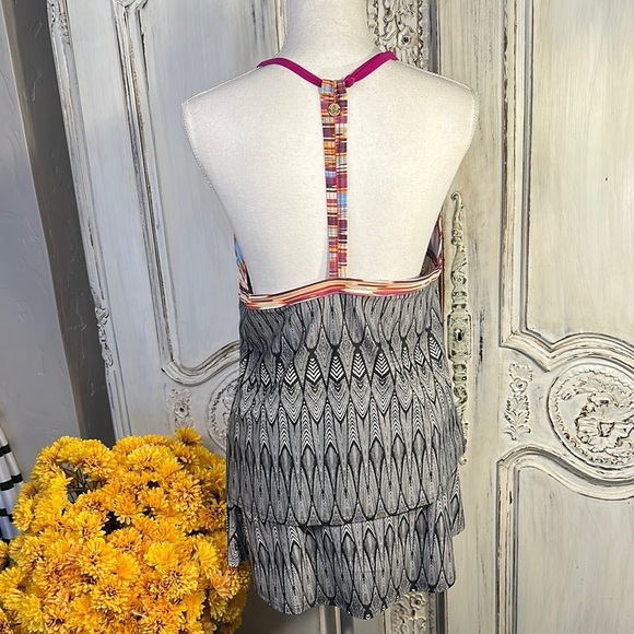 PrAna Patterned Halter Neck Two Piece Swim Dress - Picture 8 of 13